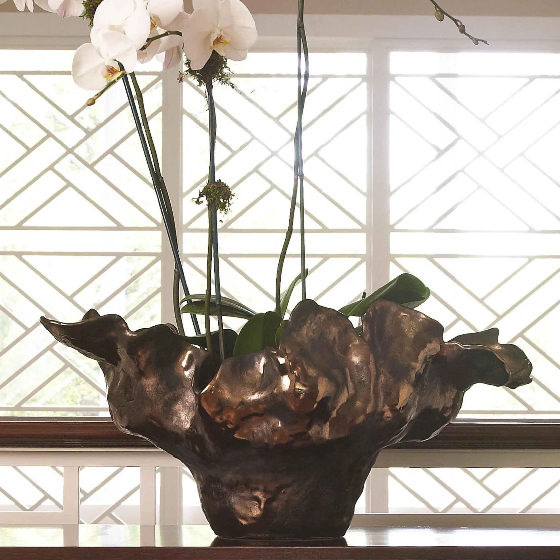 Meteor Bowl by Global Views. Made from ceramic in a coastal style.