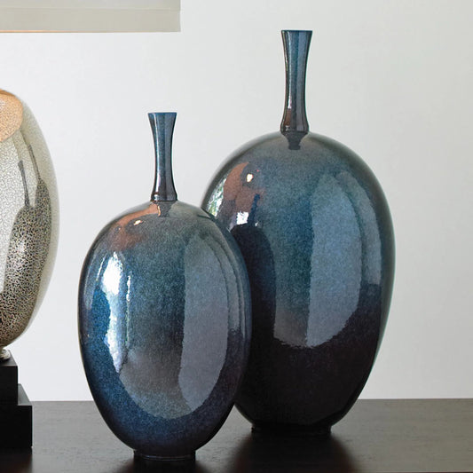 Ovoid Vase by Global Views. Made from ceramic in a eclectic & global style.