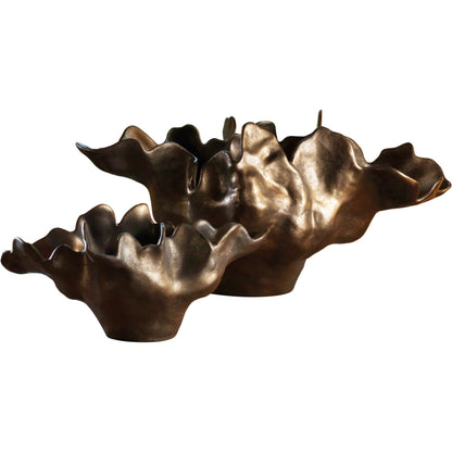 Meteor Bowl by Global Views. Made from ceramic in a coastal style.