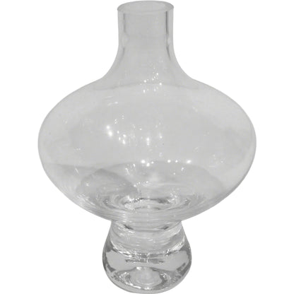 Mini Floating Footed Vase by Global Views. Made from glass in a modern style.