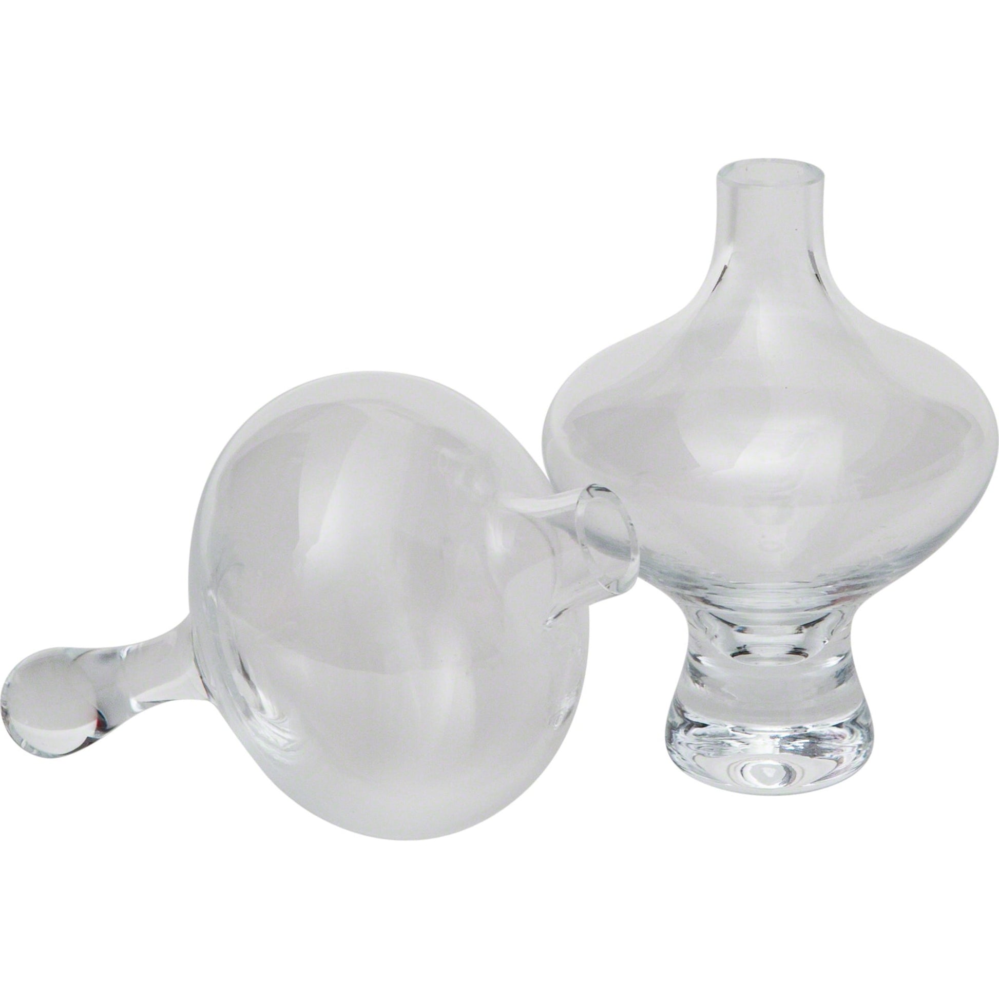 Mini Floating Footed Vase by Global Views. Made from glass in a modern style.