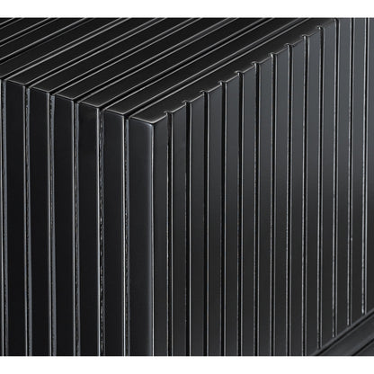 Odense Oak Pedestal by Currey and Company in black. Made from engineered wood in a eclectic & global style.