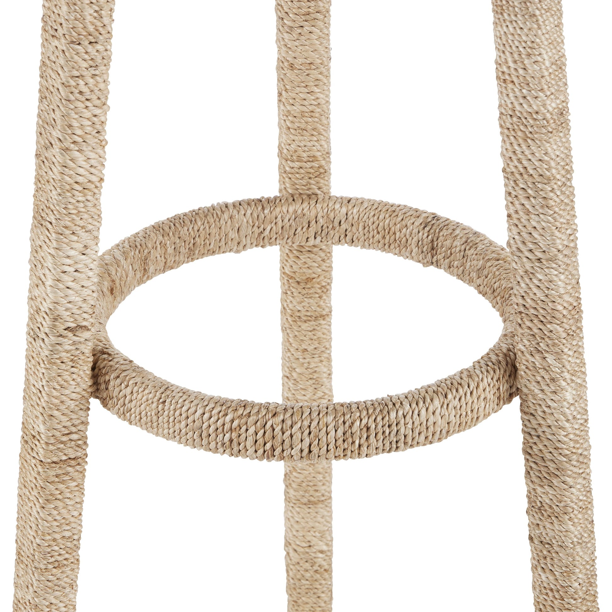 Rolo Coat Rack by Currey and Company. Made from abaca rope, wrought iron in a modern style.