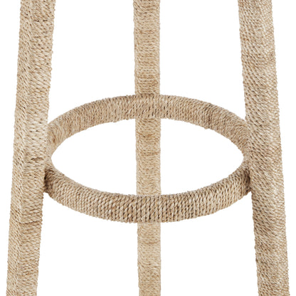 Rolo Coat Rack by Currey and Company. Made from abaca rope, wrought iron in a modern style.