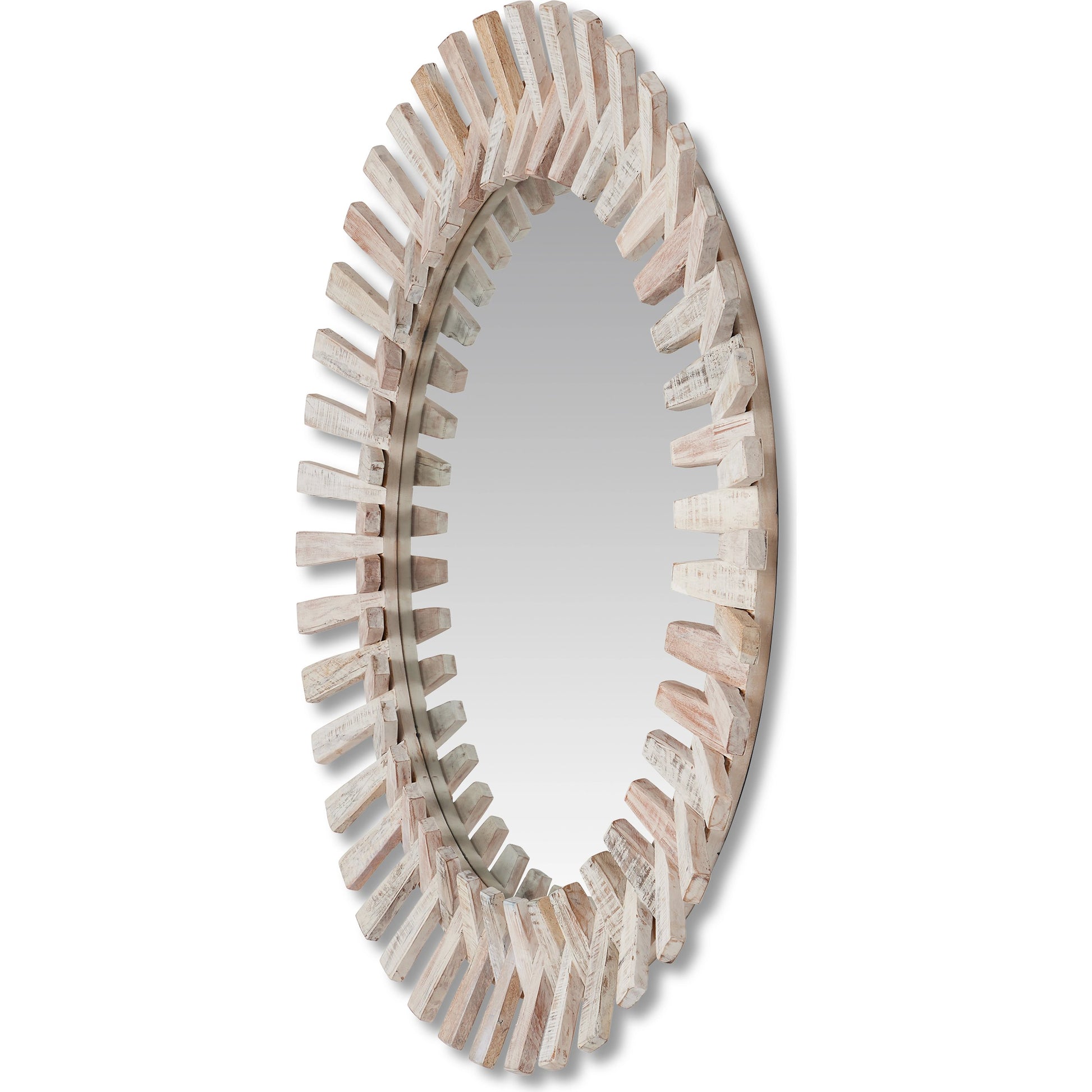 Diza Mirror by Currey and Company. Made from wood, glass in a modern style.