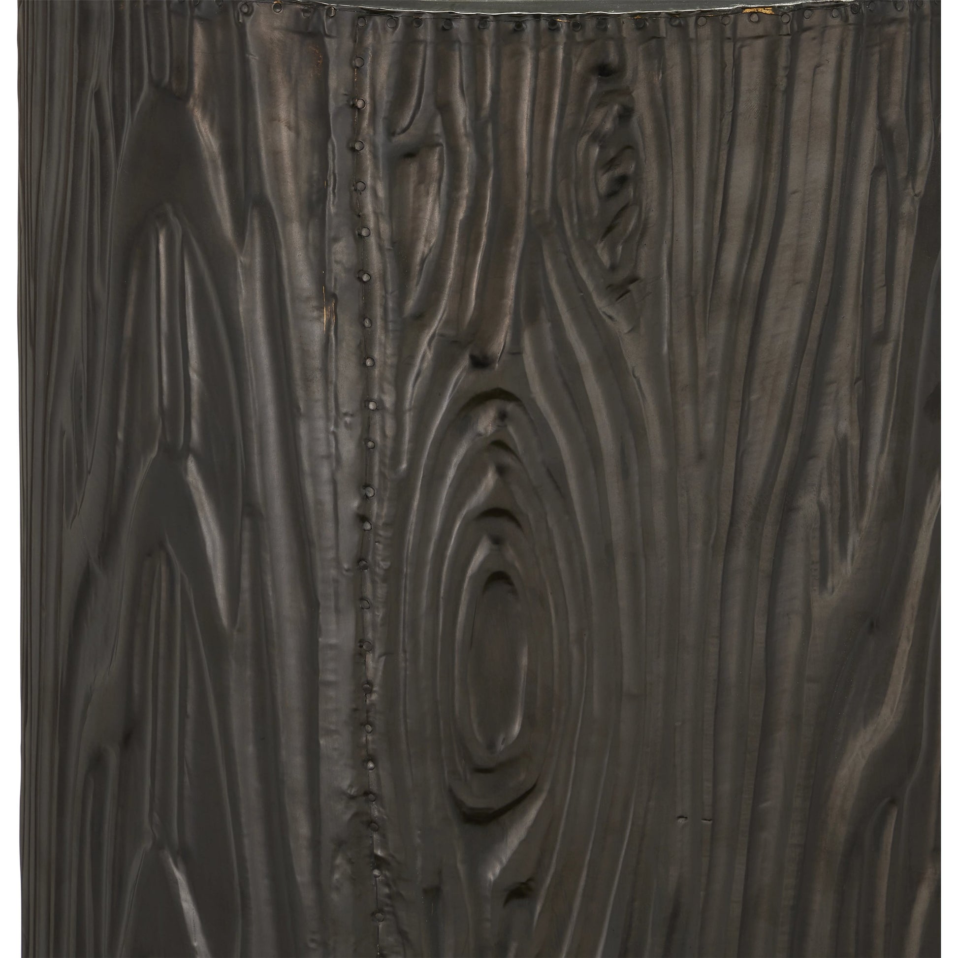 Terra Pedestal by Currey and Company in bronze, brass. Made from natural wood, brass in a modern style.