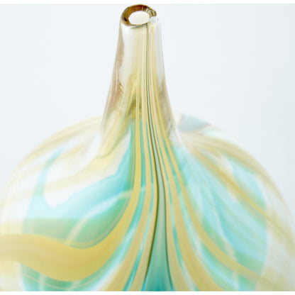 Parlor Palm Vase by Cyan Design in amber, blue. Made from glass in a modern style.