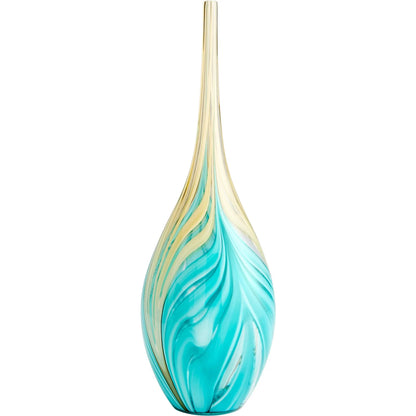 Parlor Palm Vase by Cyan Design in amber, blue. Made from glass in a modern style.