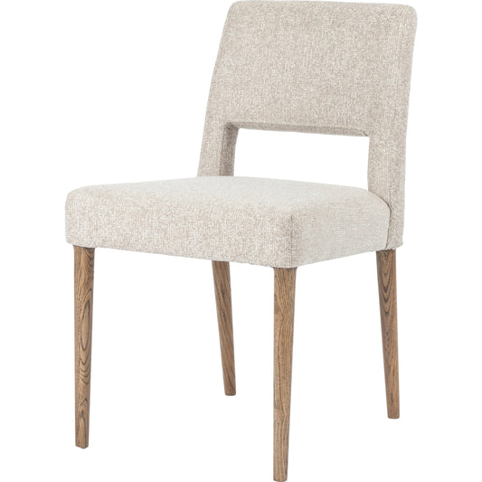 Joseph Dining Chair by Four Hands in toasted nettlewood. Made from 100% polyester, solid nettlewood, poplar plywood in a transitional style.