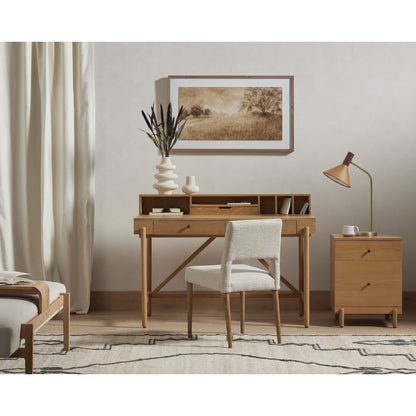 Joseph Dining Chair by Four Hands in toasted nettlewood. Made from unique in a transitional style.