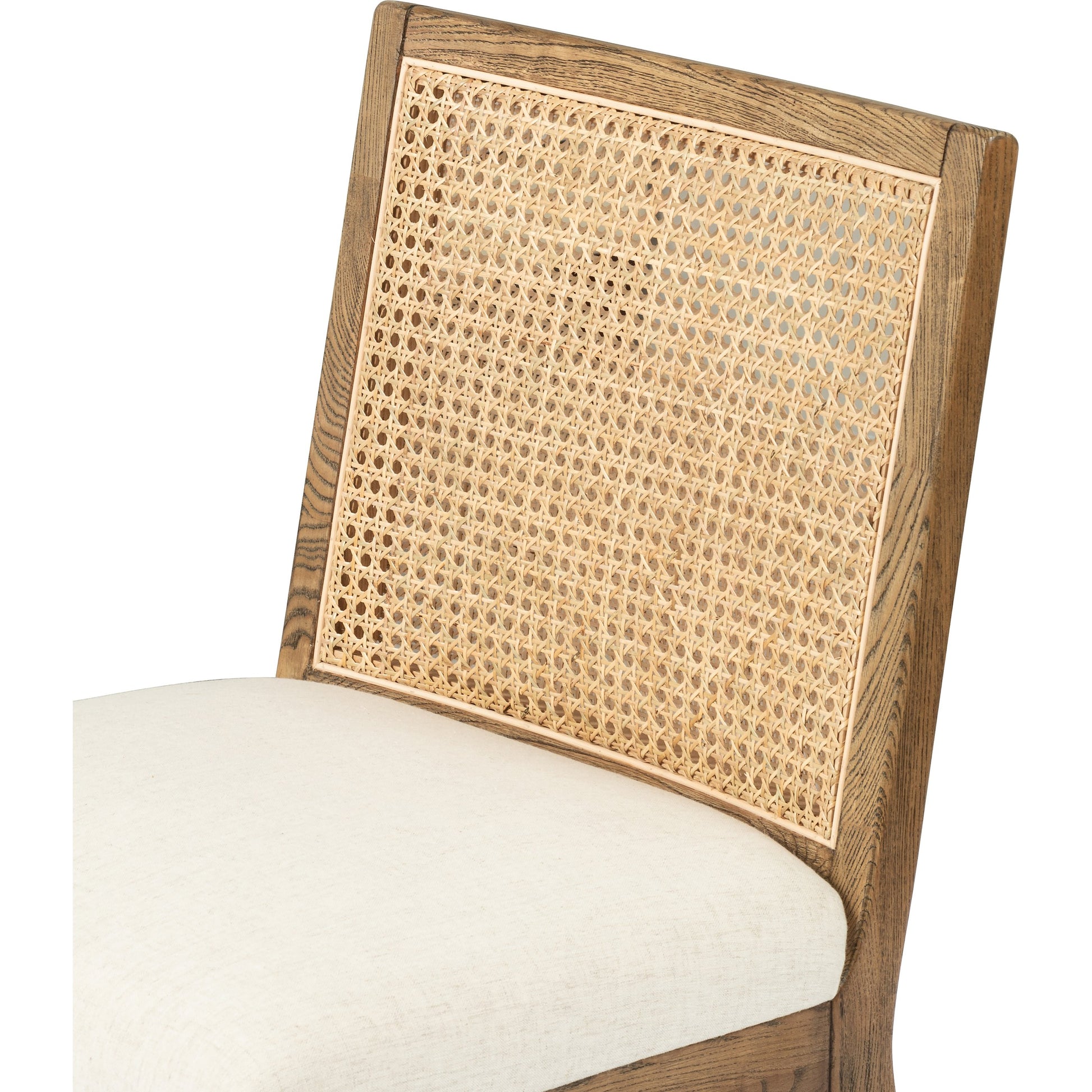 Antonia Cane Armless Dining Chair by Four Hands in toasted nettlewood. Made from unique in a transitional style.