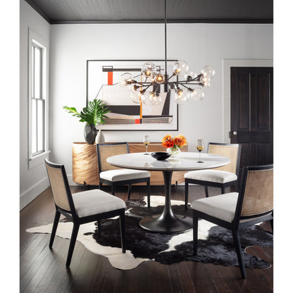 Antonia Cane Armless Dining Chair by Four Hands in toasted nettlewood. Made from unique in a transitional style.