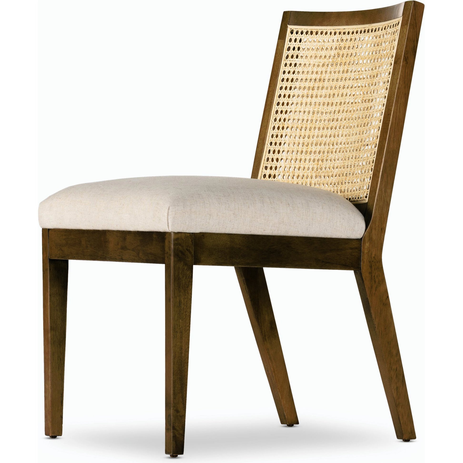 Antonia Cane Armless Dining Chair by Four Hands in toasted nettlewood. Made from unique in a transitional style.