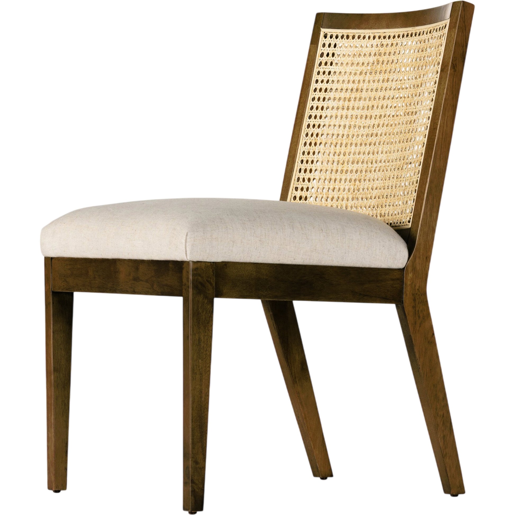 Antonia Cane Armless Dining Chair by Four Hands in toasted nettlewood. Made from unique in a transitional style.