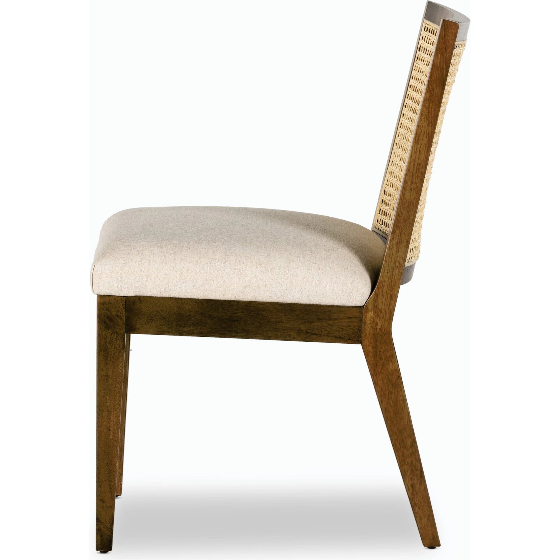 Antonia Cane Armless Dining Chair by Four Hands in toasted nettlewood. Made from unique in a transitional style.