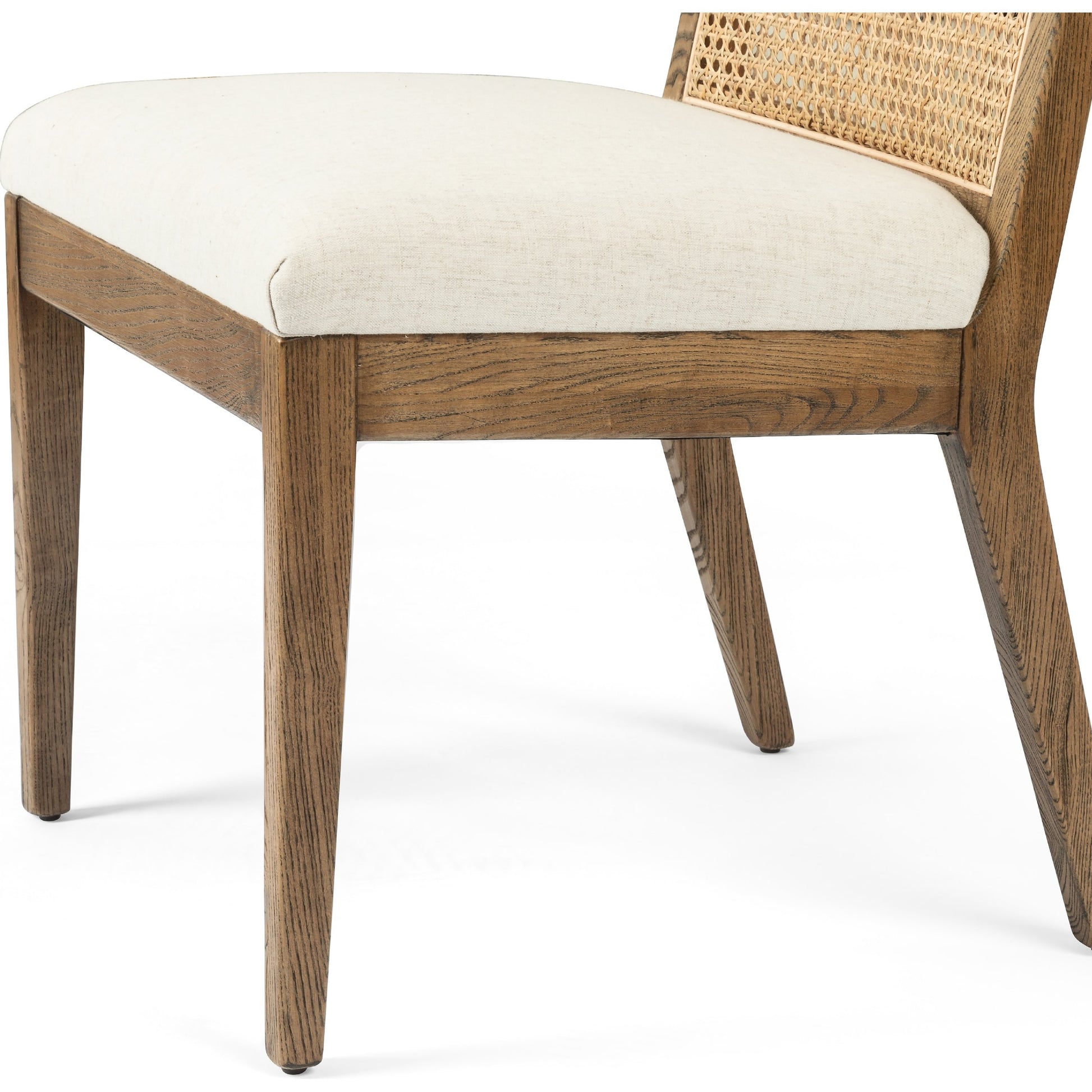 Antonia Cane Armless Dining Chair by Four Hands in toasted nettlewood. Made from unique in a transitional style.