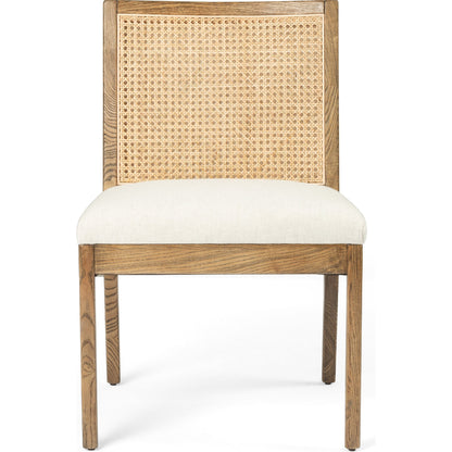 Antonia Cane Armless Dining Chair by Four Hands in toasted nettlewood. Made from unique in a transitional style.