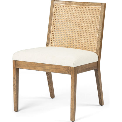 Antonia Cane Armless Dining Chair by Four Hands in toasted nettlewood. Made from unique in a transitional style.