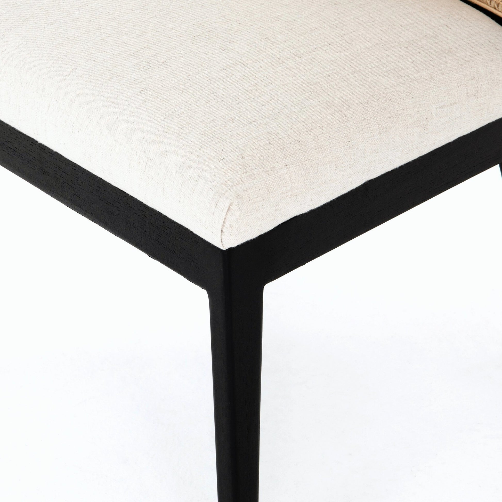 Antonia Cane Armless Dining Chair by Four Hands in toasted nettlewood. Made from unique in a transitional style.