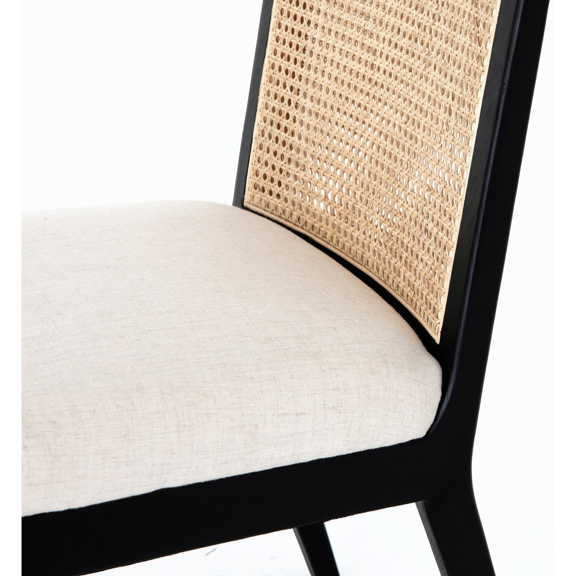 Antonia Cane Armless Dining Chair by Four Hands in toasted nettlewood. Made from unique in a transitional style.