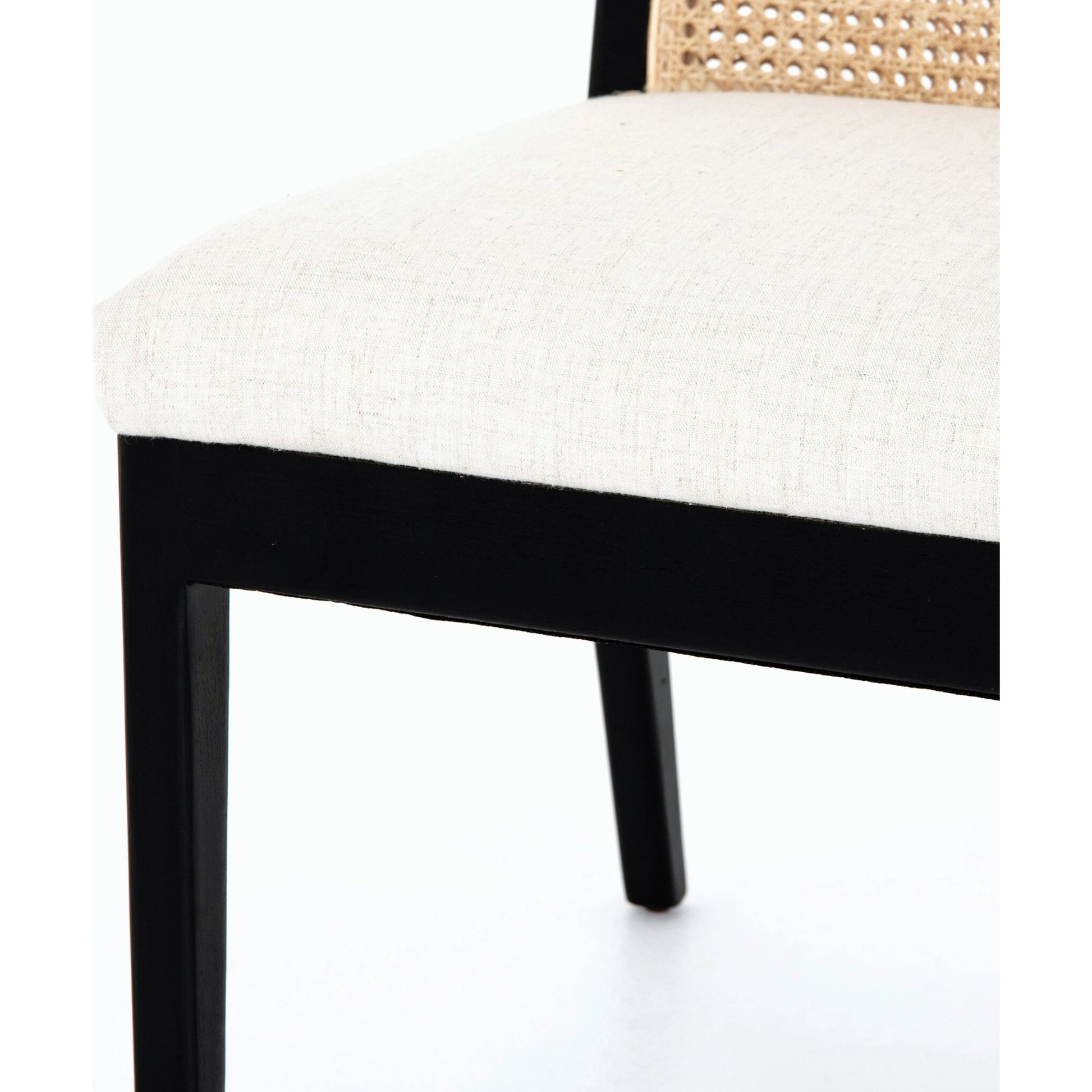 Antonia Cane Armless Dining Chair by Four Hands in toasted nettlewood. Made from unique in a transitional style.