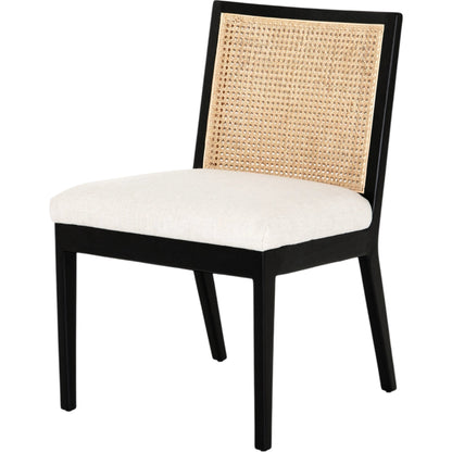 Antonia Cane Armless Dining Chair by Four Hands in toasted nettlewood. Made from unique in a transitional style.