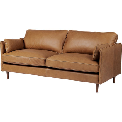 Reese Sofa by Four Hands. Made from top grain leather, solid beech, 100% polyester in a modern style.