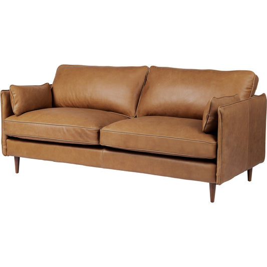 Reese Sofa by Four Hands. Made from top grain leather, solid beech, 100% polyester in a modern style.