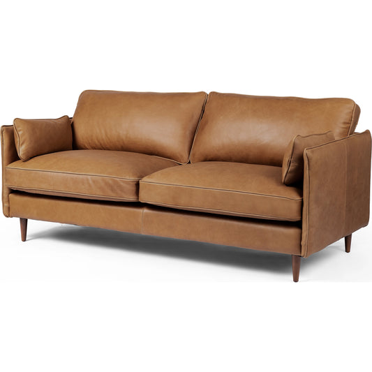 Reese Sofa by Four Hands. Made from top grain leather, solid beech, 100% polyester in a modern style.