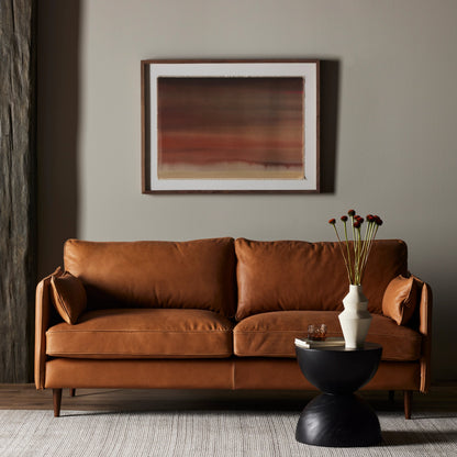 Reese Sofa by Four Hands. Made from top grain leather, solid beech, 100% polyester in a modern style.