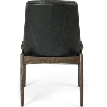 Braden Dining Chair by Four Hands in light camel, warm oak. Made from 100% polyester, solid oak in a modern style.