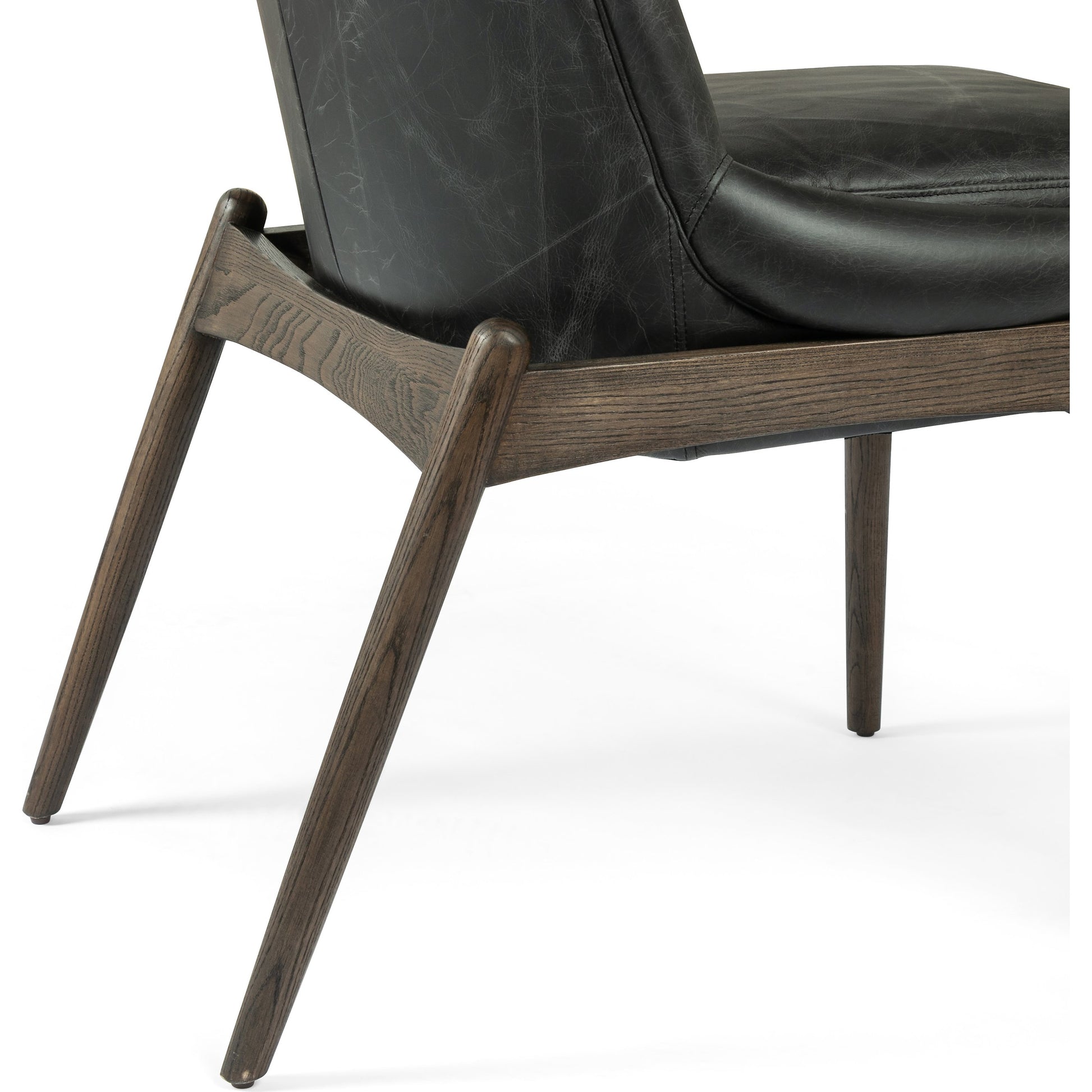 Braden Dining Chair by Four Hands in light camel, warm oak. Made from 100% polyester, solid oak in a modern style.