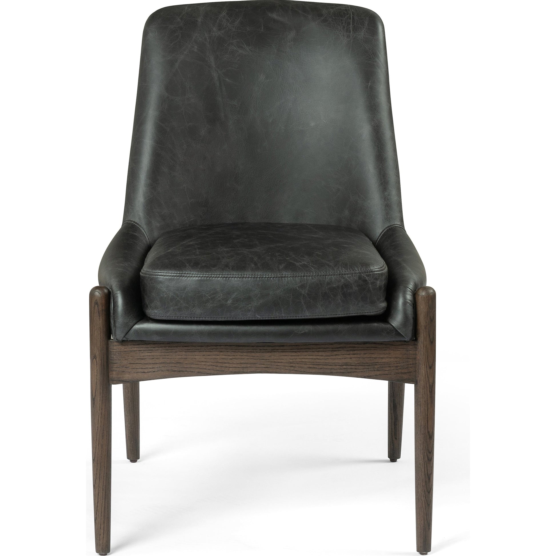 Braden Dining Chair by Four Hands in light camel, warm oak. Made from 100% polyester, solid oak in a modern style.