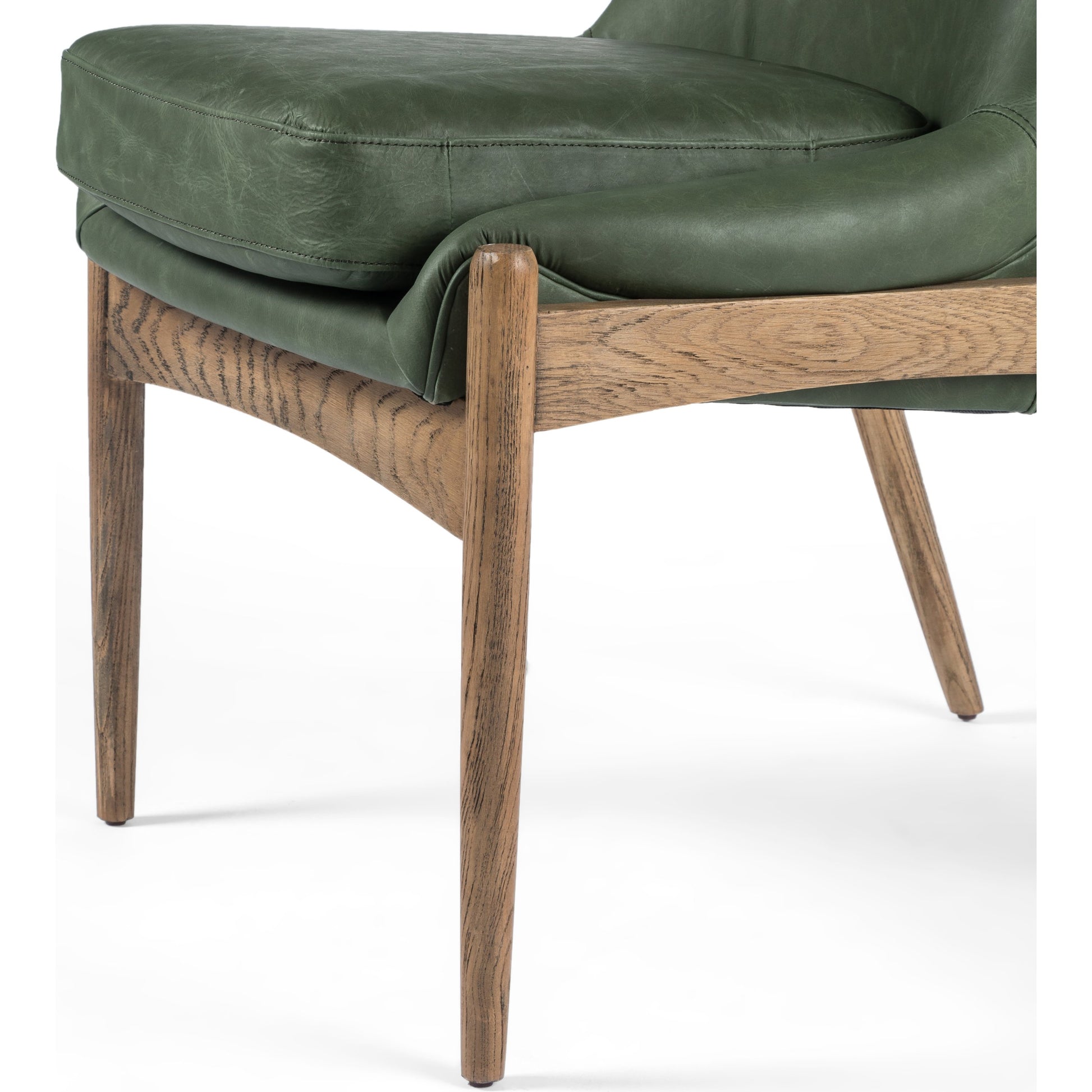 Braden Dining Chair by Four Hands in light camel, warm oak. Made from 100% polyester, solid oak in a modern style.