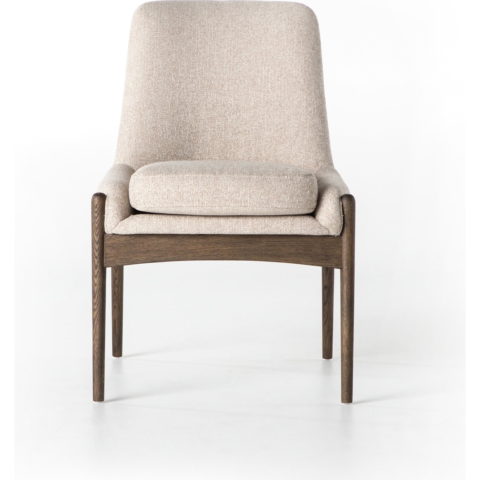 Braden Dining Chair by Four Hands in light camel, warm oak. Made from 100% polyester, solid oak in a modern style.