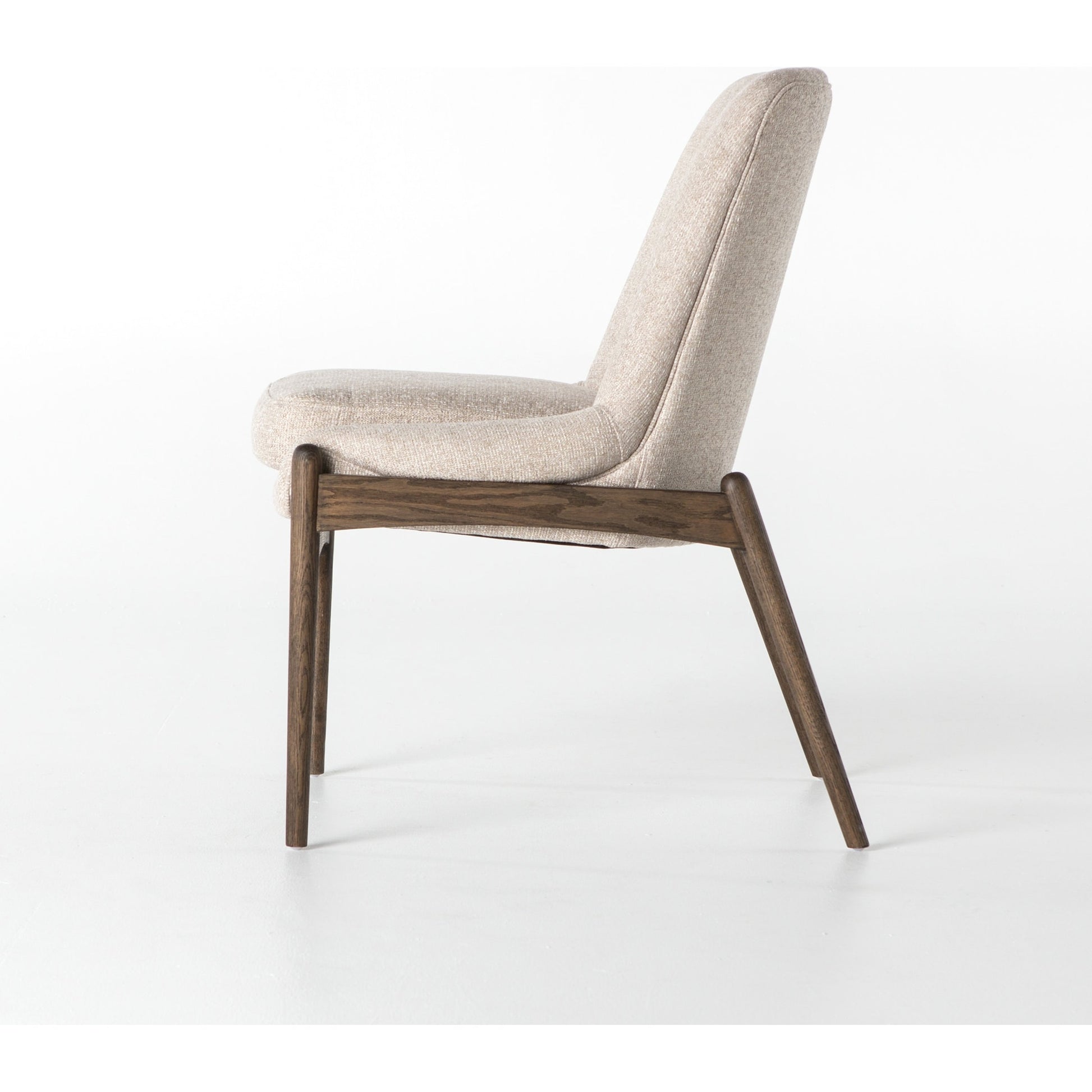 Braden Dining Chair by Four Hands in light camel, warm oak. Made from 100% polyester, solid oak in a modern style.