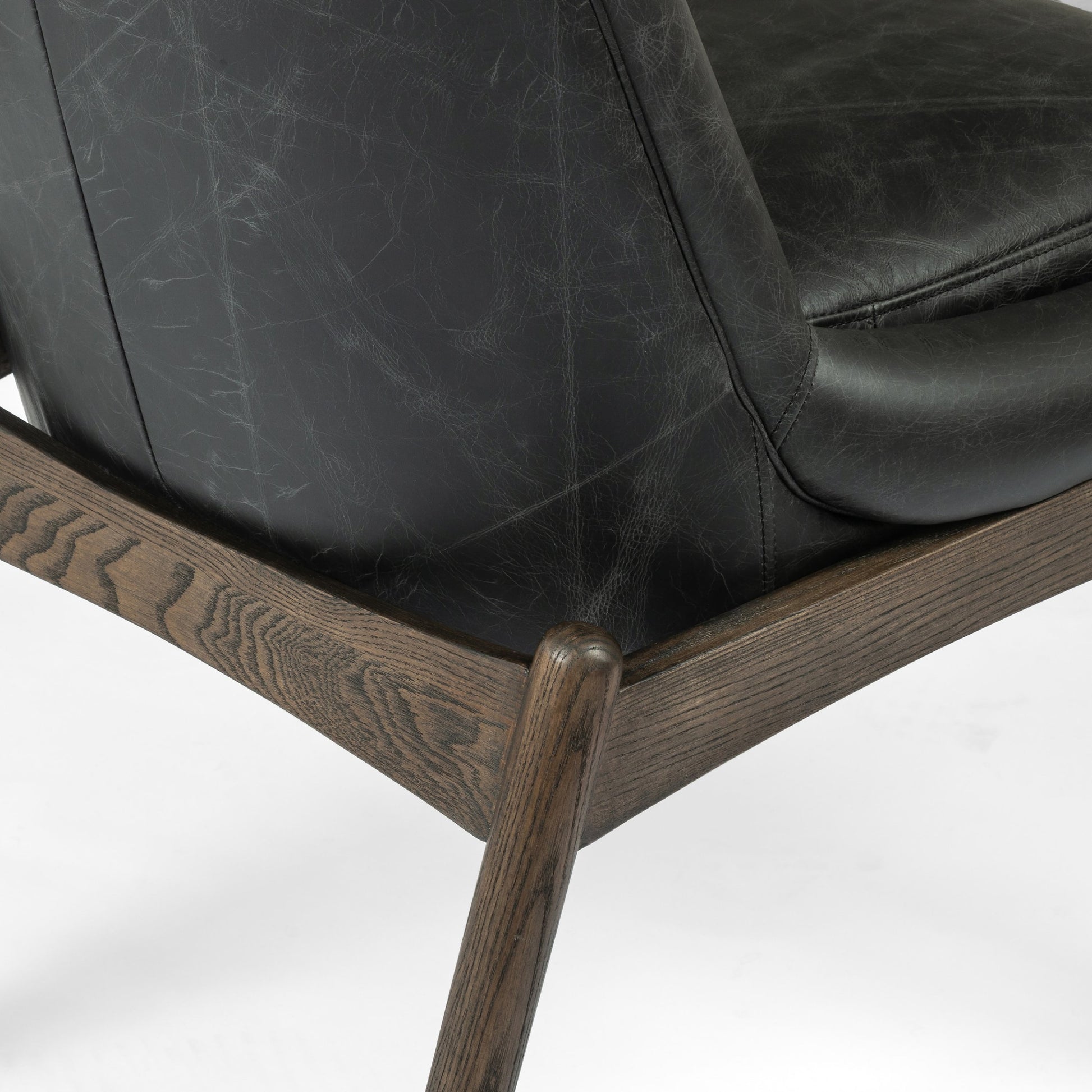 Braden Dining Chair by Four Hands in light camel, warm oak. Made from 100% polyester, solid oak in a modern style.