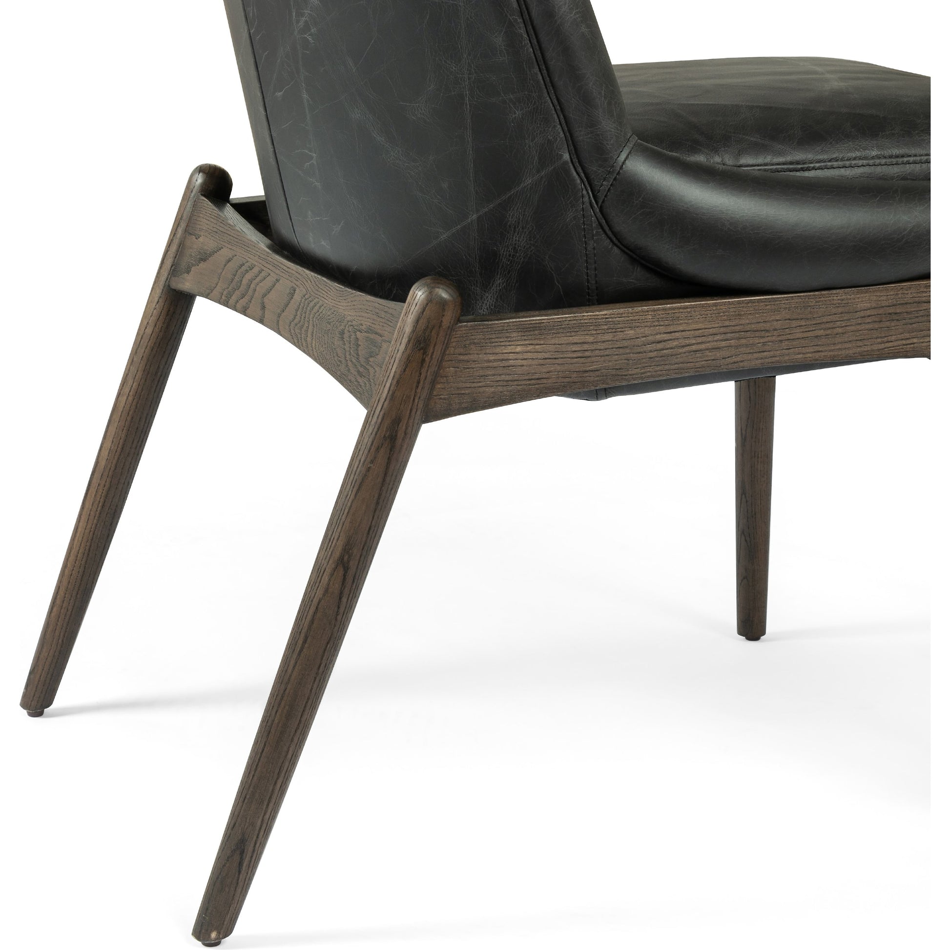 Braden Dining Chair by Four Hands in light camel, warm oak. Made from 100% polyester, solid oak in a modern style.