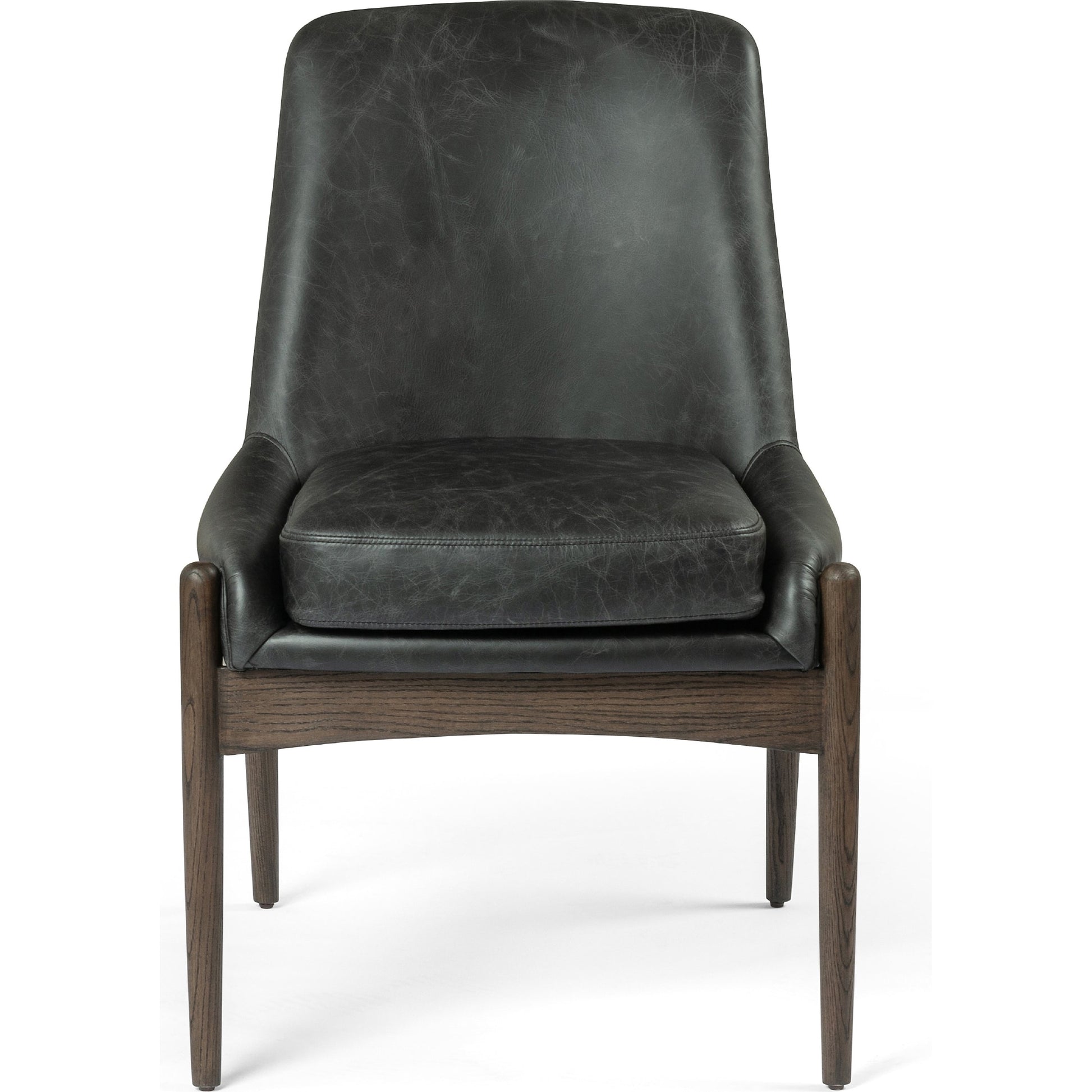 Braden Dining Chair by Four Hands in light camel, warm oak. Made from 100% polyester, solid oak in a modern style.
