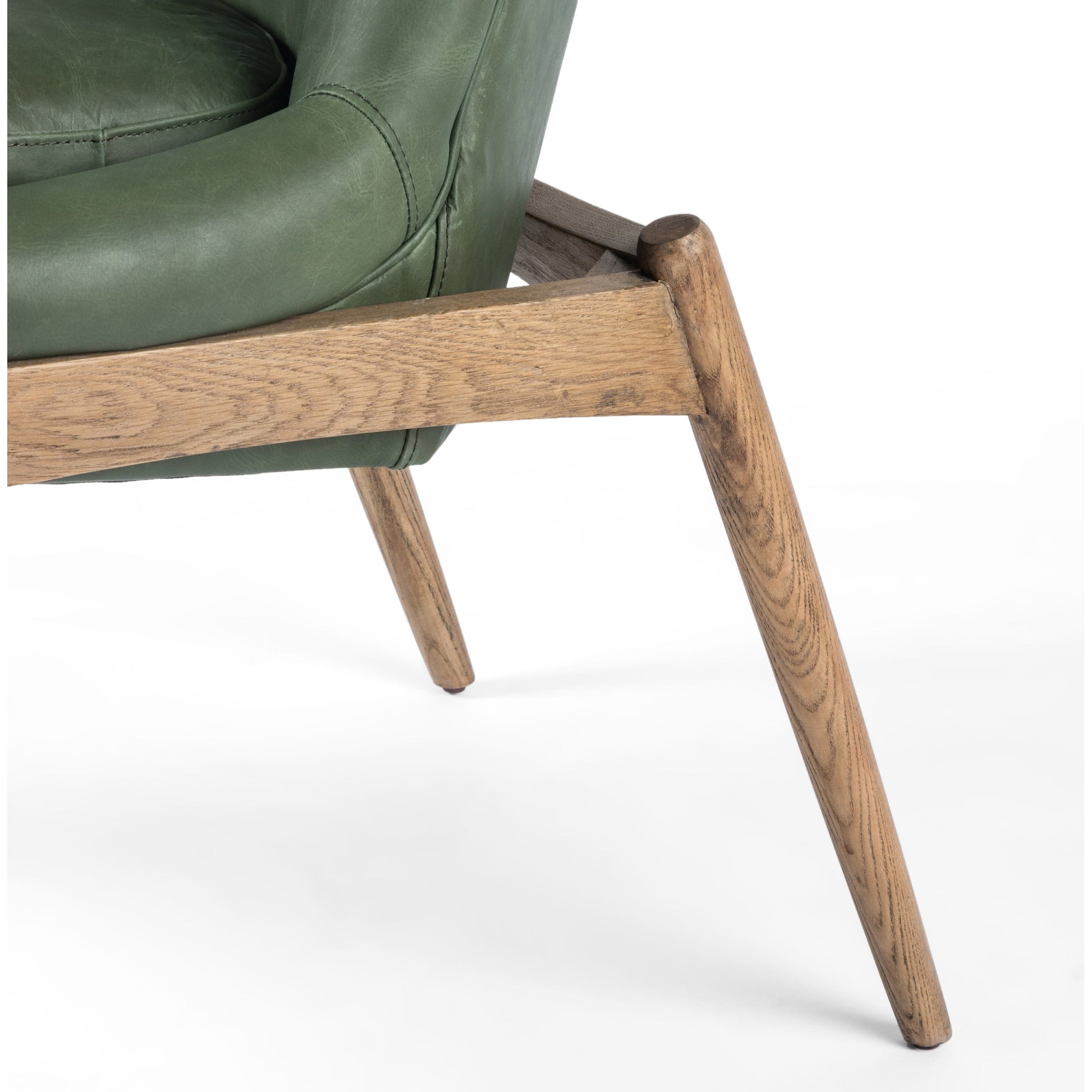 Braden Dining Chair by Four Hands in light camel, warm oak. Made from 100% polyester, solid oak in a modern style.