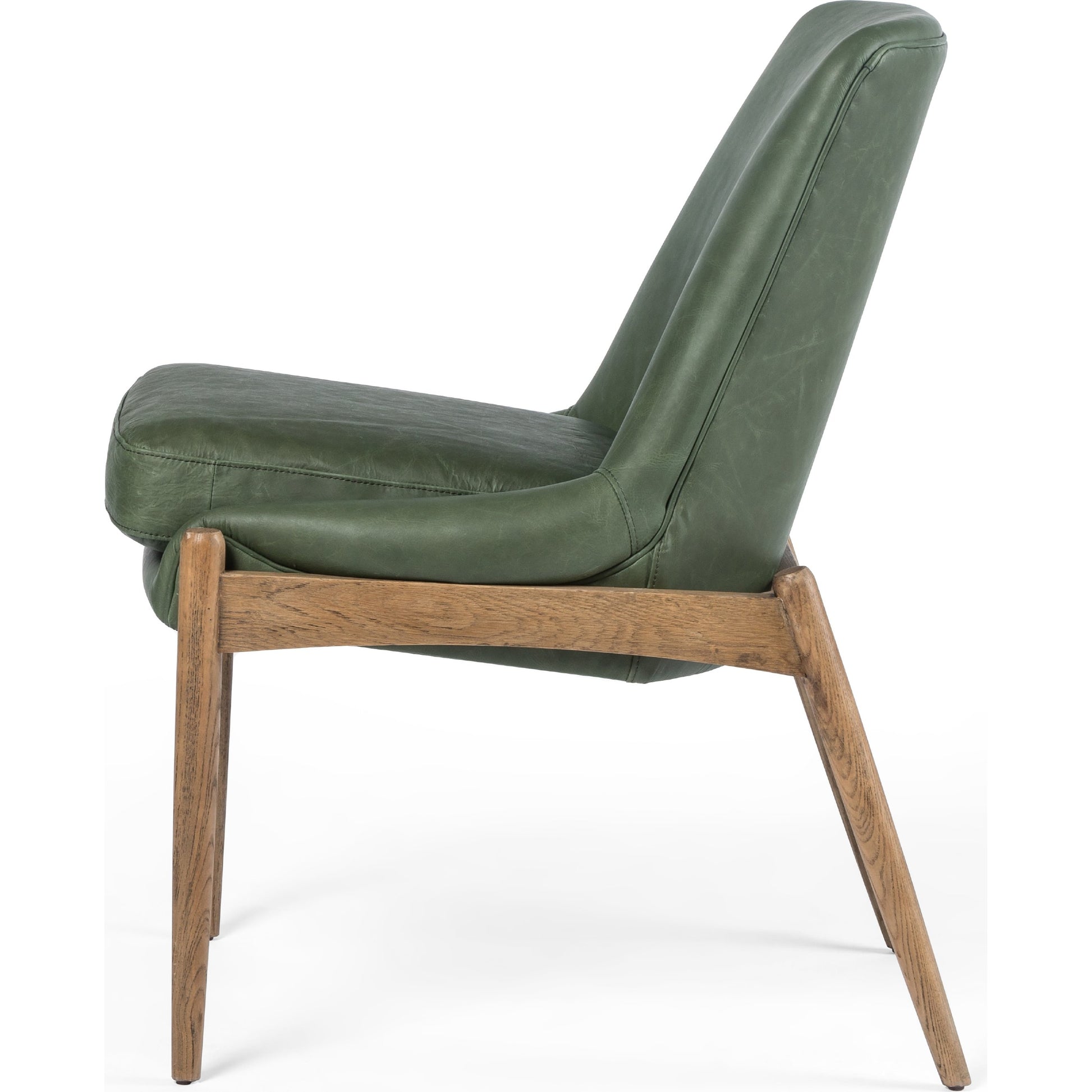 Braden Dining Chair by Four Hands in light camel, warm oak. Made from 100% polyester, solid oak in a modern style.