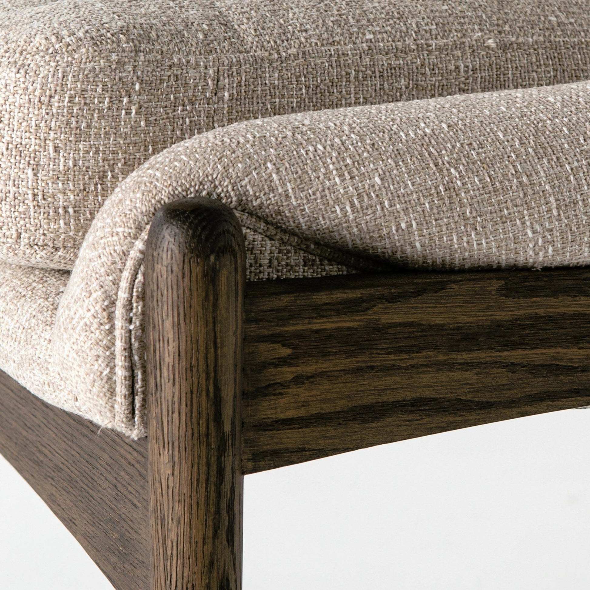 Braden Dining Chair by Four Hands in light camel, warm oak. Made from 100% polyester, solid oak in a modern style.