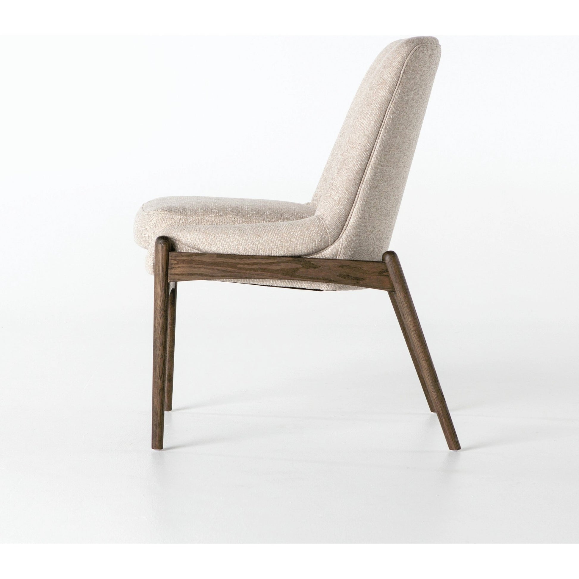 Braden Dining Chair by Four Hands in light camel, warm oak. Made from 100% polyester, solid oak in a modern style.