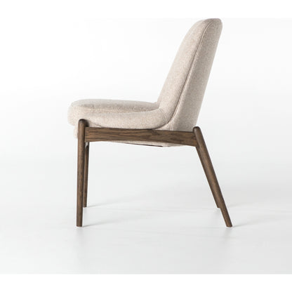 Braden Dining Chair by Four Hands in light camel, warm oak. Made from 100% polyester, solid oak in a modern style.