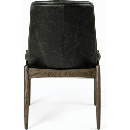 Braden Dining Chair by Four Hands in light camel, warm oak. Made from 100% polyester, solid oak in a modern style.