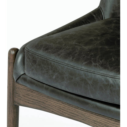Braden Dining Chair by Four Hands in light camel, warm oak. Made from 100% polyester, solid oak in a modern style.