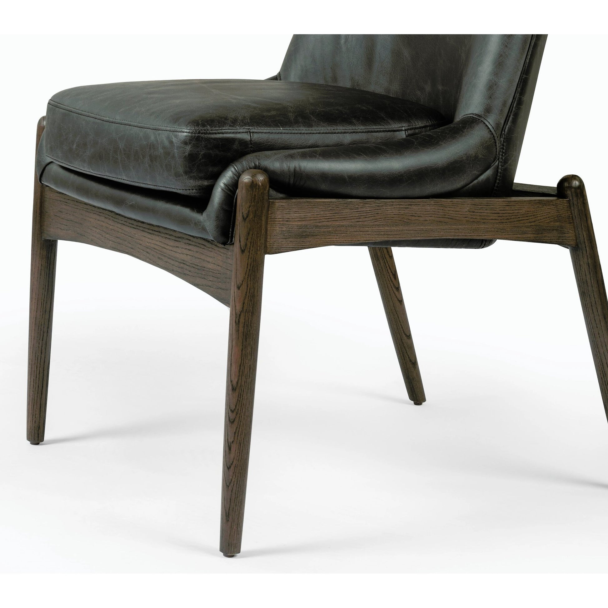Braden Dining Chair by Four Hands in light camel, warm oak. Made from 100% polyester, solid oak in a modern style.