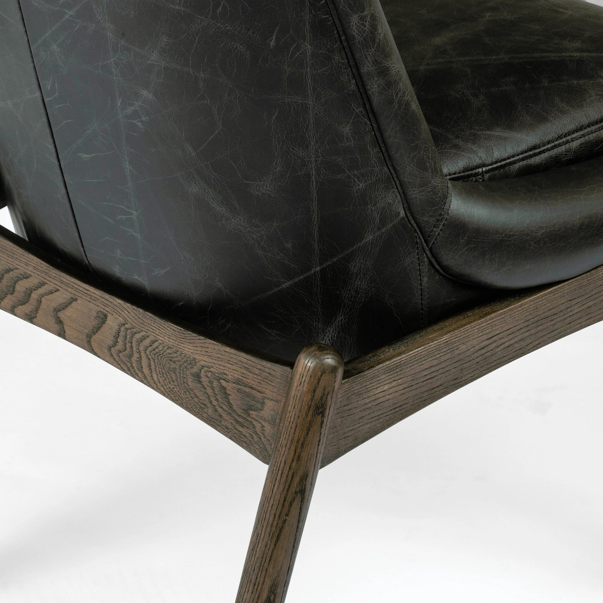 Braden Dining Chair by Four Hands in light camel, warm oak. Made from 100% polyester, solid oak in a modern style.
