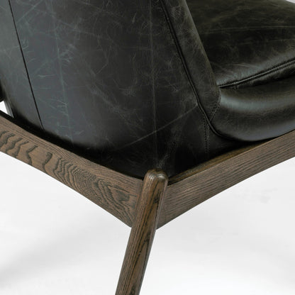 Braden Dining Chair by Four Hands in light camel, warm oak. Made from 100% polyester, solid oak in a modern style.