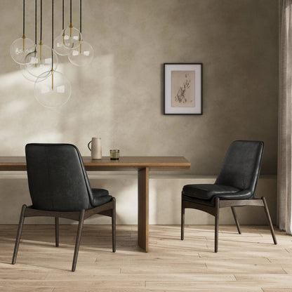Braden Dining Chair by Four Hands in light camel, warm oak. Made from 100% polyester, solid oak in a modern style.